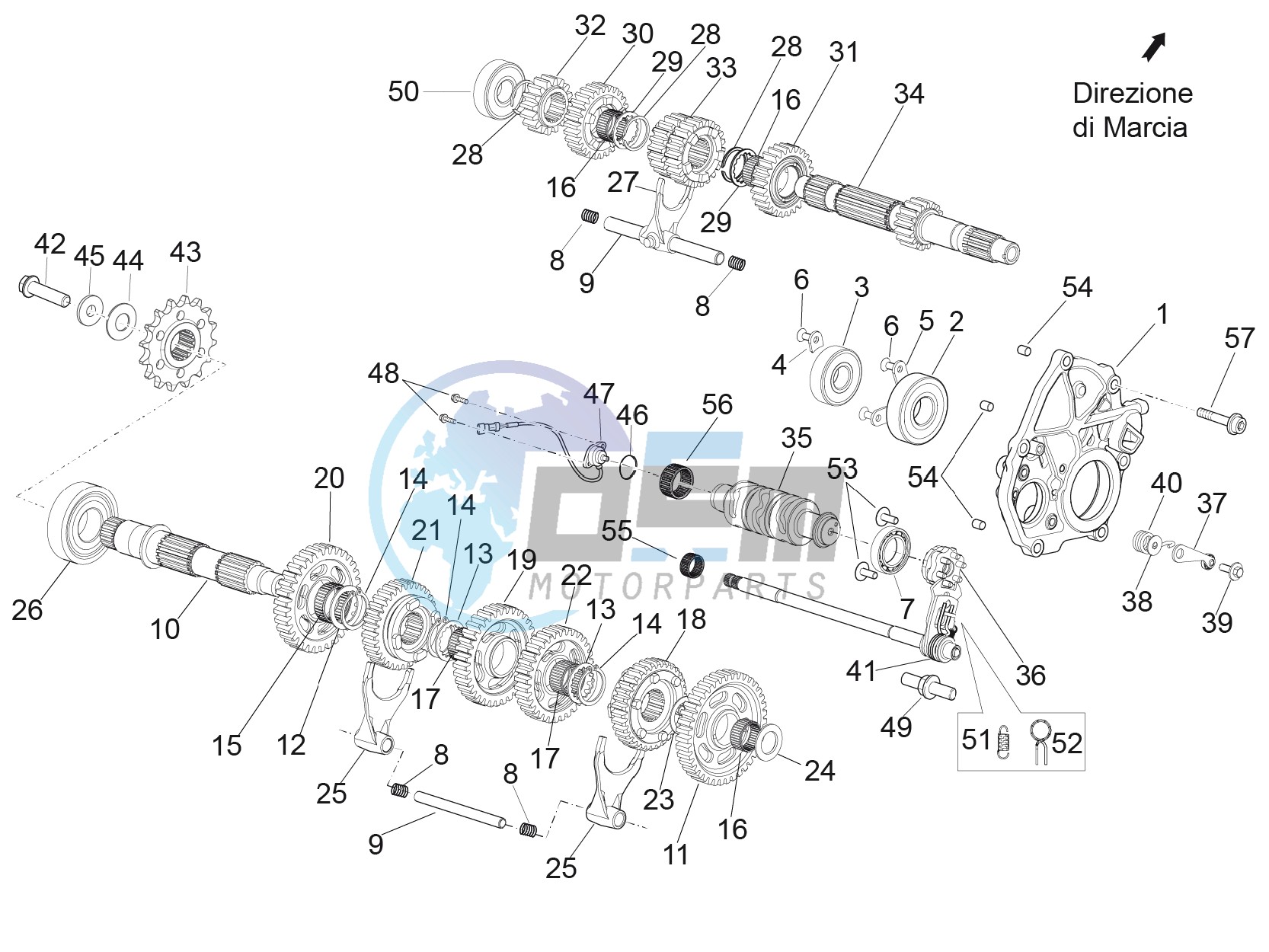 Gear box - Gear assembly