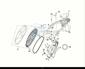 SYMPHONY ST 125 LC (XL12WW-EU) (E5) (M1) drawing SEAT - REAR GRIP