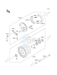 KX 60 B [X60] (B6-B9) drawing FRONT HUB