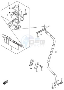 RM-Z450 drawing FRONT MASTER CYLINDER