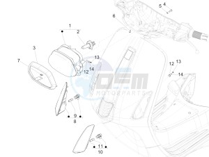 150 Sprint 4T 3V ie (EMEA) drawing Front headlamps - Turn signal lamps