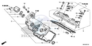 VFR1200X Europe Direct - (ED) drawing CYLINDER HEAD COVER