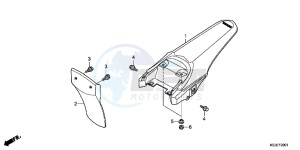 CRF100FB drawing REAR FENDER (CRF80FB/ CRF100FB)