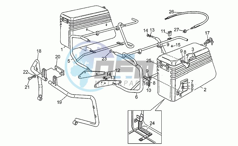 Saddlebags, pair