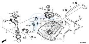 SH125ASE SH125AS UK - (E) drawing FUEL TANK