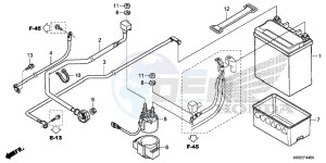 TRX420FA2F TRX420 Europe Direct - (ED) drawing BATTERY