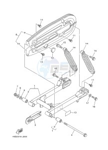 T110C (40BB) drawing REAR ARM & SUSPENSION