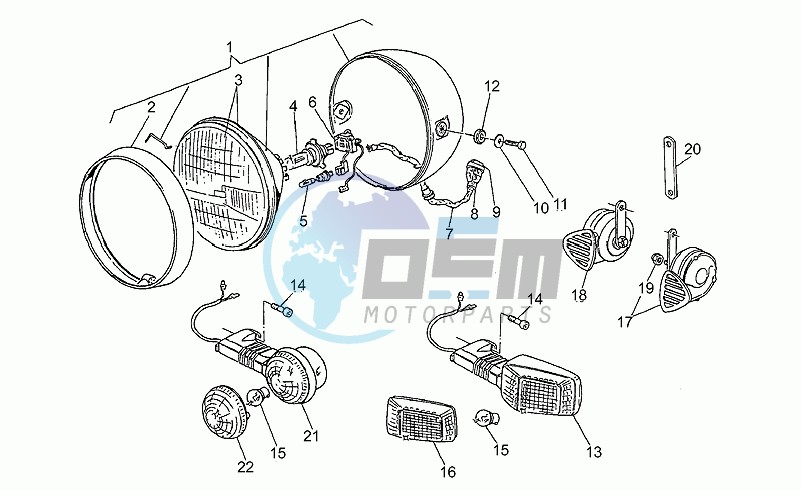 Headlight-horn