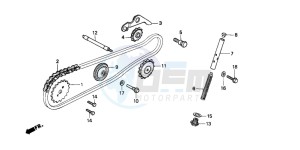 C90ST 70 drawing CAM CHAIN/TENSIONER