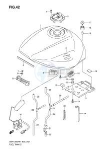 GSF1250 (E2) Bandit drawing FUEL TANK (MODEL K7 K8)