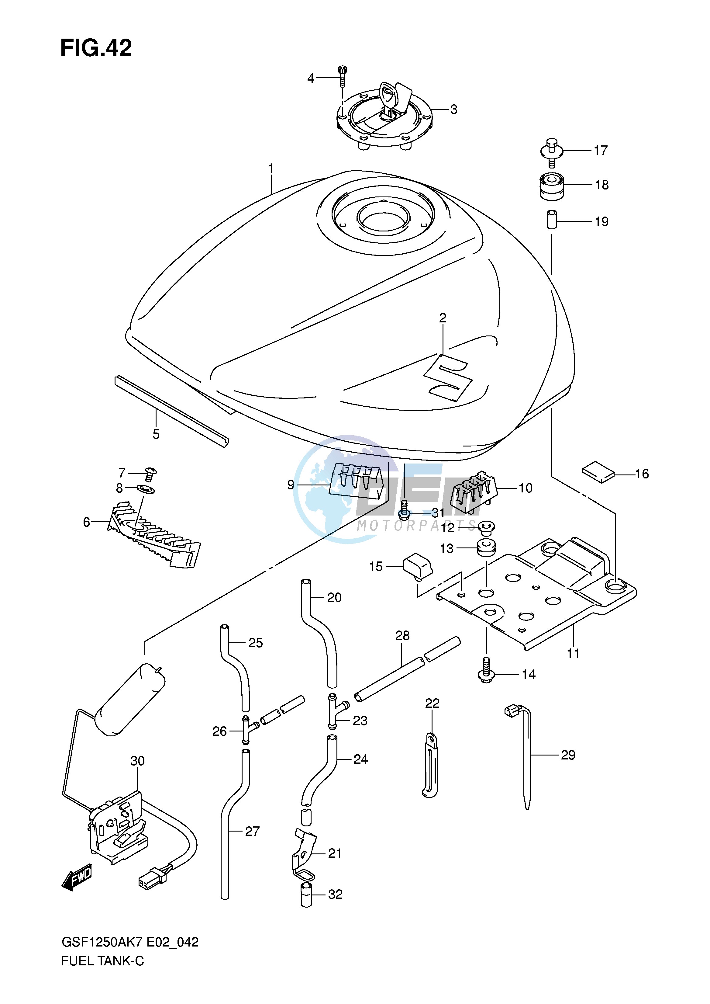 FUEL TANK (MODEL K7 K8)