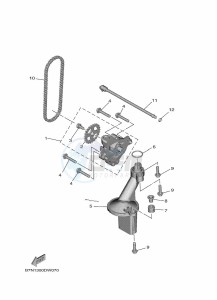 MT-09 MTN890 (B7N7) drawing OIL PUMP