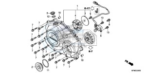 CB1000RAD CB1000R ABS E drawing RIGHT CRANKCASE COVER