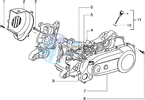 Clutch cover-scrool cover