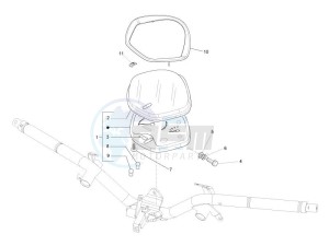 Liberty 50 4T PTT 2007-2012 (D) is drawing Meter combination - Cruscotto