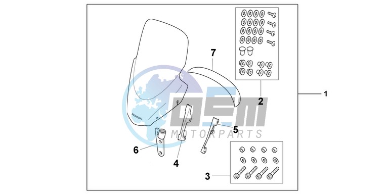 BODYMOUNT WINDSCREEN