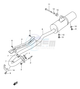 LT-F160 (P24) drawing MUFFLER