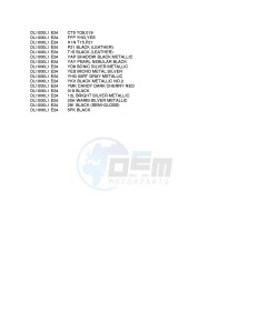 DL1000 (E24) V-Strom drawing * COLOR CHART *