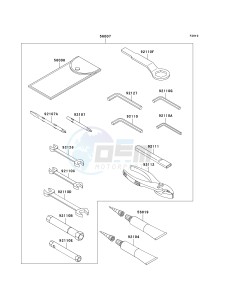 ZX 600 J [ZZR600] (J6F-J8F) J7F drawing OWNERS TOOLS