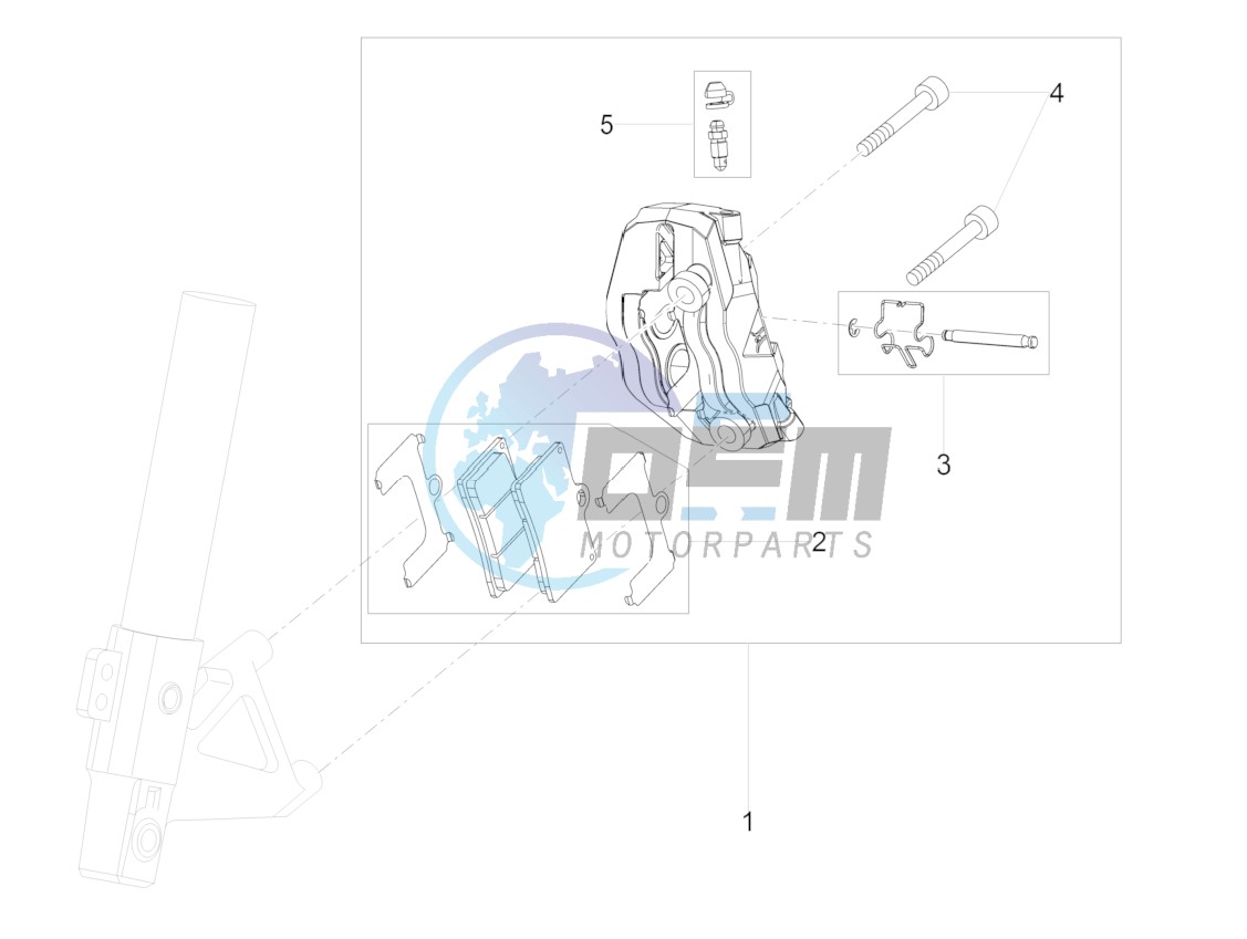 Front brake caliper