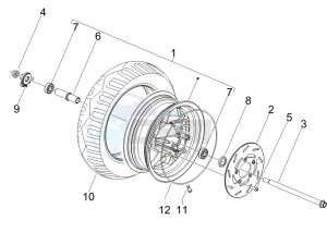 Stalker 50 Naked (UK) UK drawing Front wheel