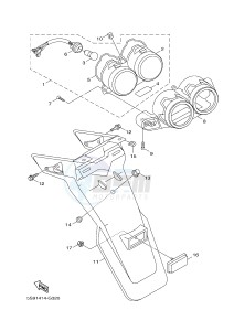 YW125 YW125CB (37D5) drawing TAILLIGHT