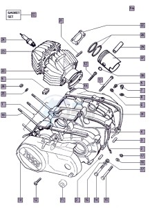 S25-2_R-S 50 R-S drawing Crankcase-cylinder-piston