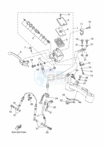 XSR700 MTM690D (BJX1) drawing FRONT MASTER CYLINDER