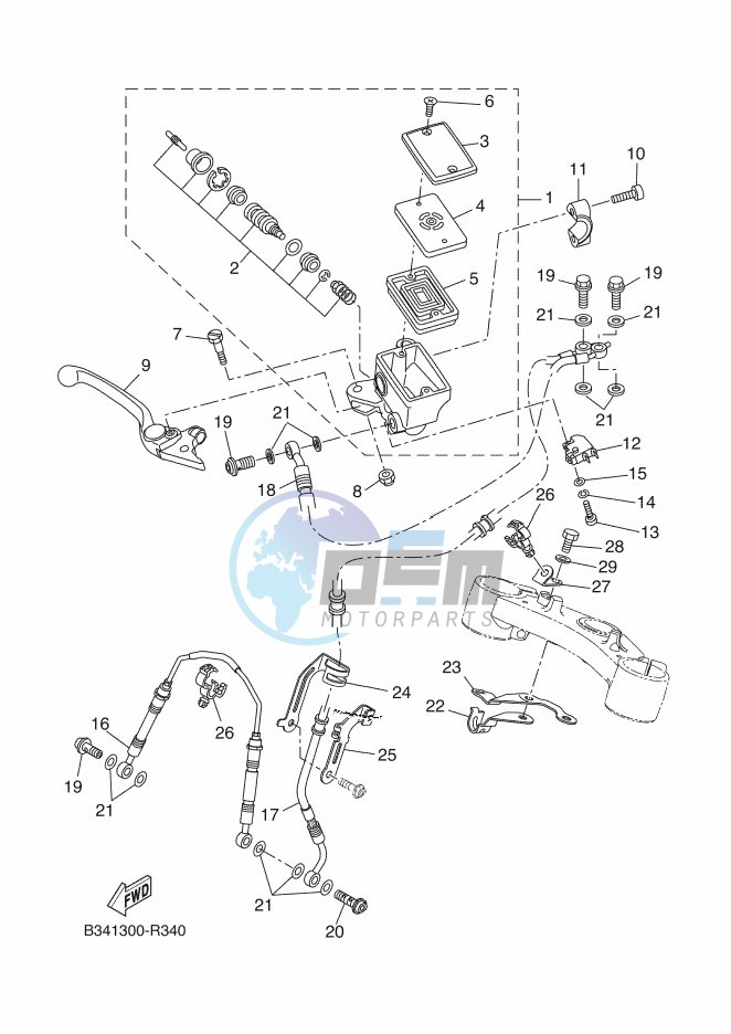 FRONT MASTER CYLINDER