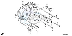 VT750C9 Europe Direct - (ED / MK) drawing LEFT CRANKCASE COVER