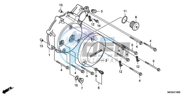 LEFT CRANKCASE COVER