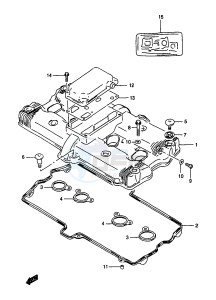 GSF1200A (E18) drawing CYLINDER HEAD COVER