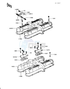 KZ 750 H [LTD] (H2-H4) [LTD] drawing CYLINDER HEAD COVER -- KZ750-H2_H3- -