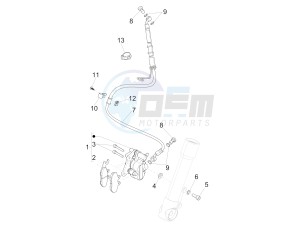 FLY 150 (NAFTA) drawing Brakes pipes - Calipers