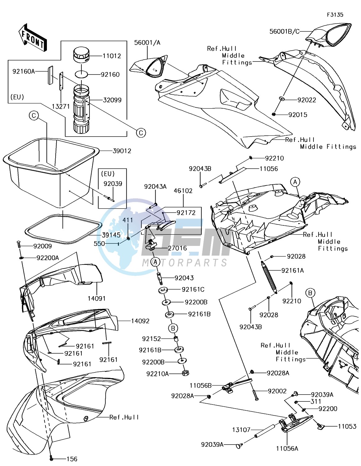 Hull Front Fittings