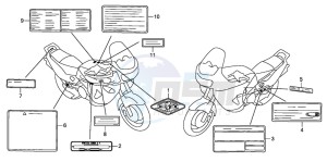 XL1000VA drawing CAUTION LABEL