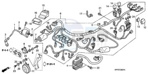 CBR125RWA Australia - (U / BLA) drawing WIRE HARNESS (CBR125RW7/RW9/RWA)