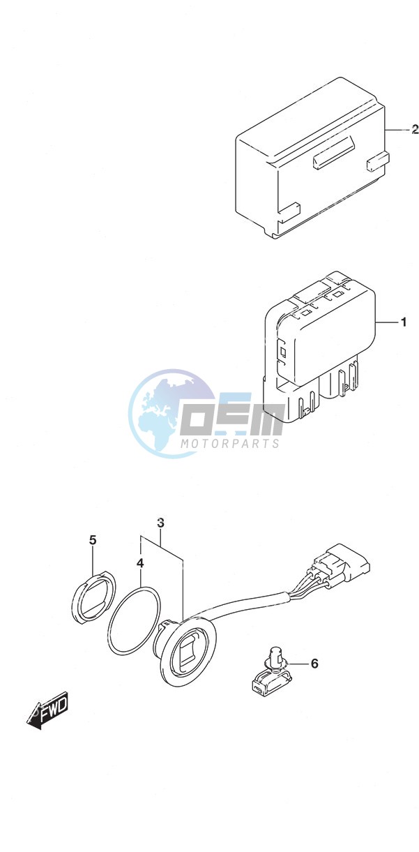 PTT Switch Remote Control w/Power Tilt