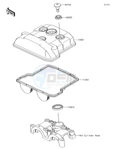 KX450F KX450HHF EU drawing Cylinder Head Cover