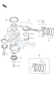 DF 300AP drawing Crankshaft