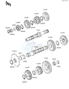 KXT 250 A [TECATE] (A2) [TECATE] drawing TRANSMISSION -- 85 A2- -