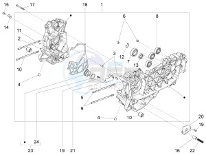 SPRINT 125 4T 3V IE NOABS E2-E3 (APAC) drawing Crankcase