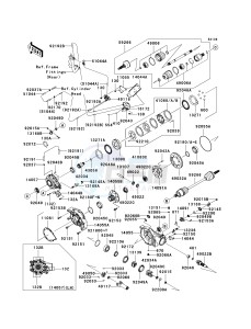 KRF 750 D [TERYX 750 4X4] (D8F) D8F drawing DRIVE SHAFT-FRONT