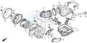 VT125C drawing AIR CLEANER