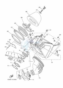 YZ250 (B9U6) drawing INTAKE