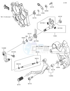 Z650 ER650HHF XX (EU ME A(FRICA) drawing Gear Change Mechanism