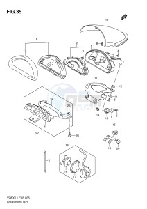 VZ800 (E2) MARAUDER drawing SPEEDOMETER (VZ800UEL1 E19)