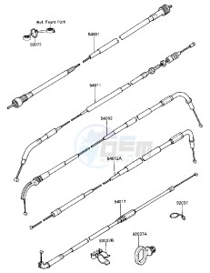 ZX 600 A [NINJA 600] (A1-A2) [NINJA 600] drawing CABLES