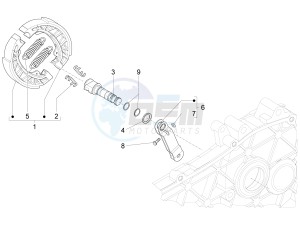 SPRINT 50 4T 4V NOABS E2 (NAFTA) drawing Rear brake - Brake jaw