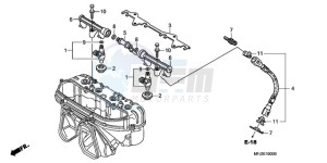 CBR600RR9 UK - (E / MME) drawing FUEL INJECTOR